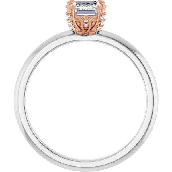 Claw-Prong Accented Engagement Ring Image 2 Raleigh Diamond Fine Jewelry Raleigh, NC