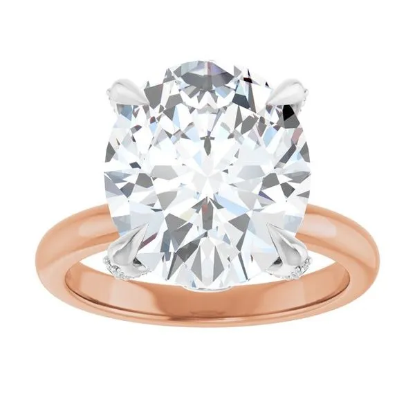 Claw-Prong Accented Engagement Ring Image 3 Redlands Jewelers Redlands, CA