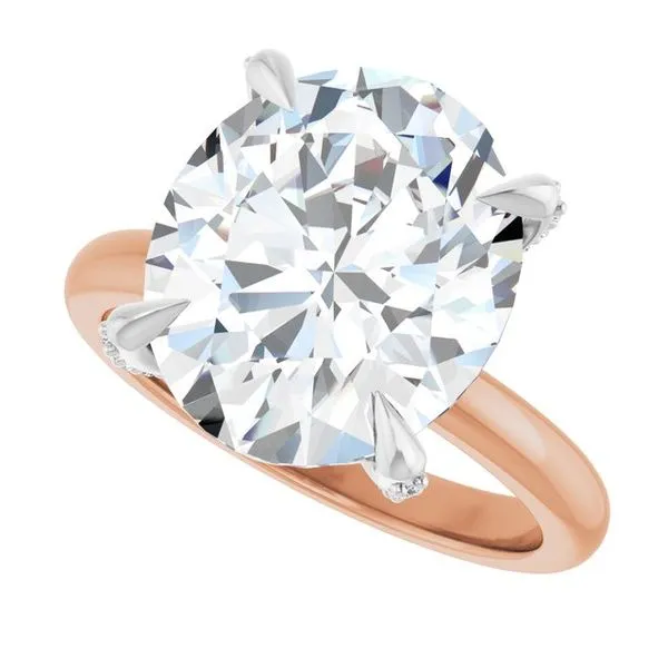 Claw-Prong Accented Engagement Ring Image 5 Clater Jewelers Louisville, KY