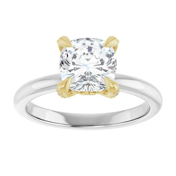 Claw-Prong Accented Engagement Ring Image 3 Shipley's Fine Jewelry Hampstead, MD