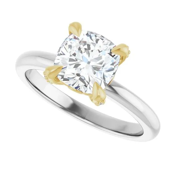 Claw-Prong Accented Engagement Ring Image 5 J. Thomas Jewelers Rochester Hills, MI