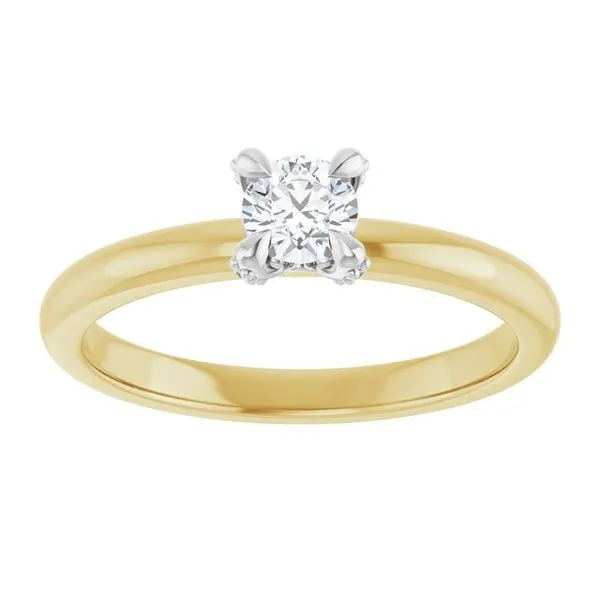 Claw-Prong Accented Engagement Ring Image 3 Vulcan's Forge LLC KANSAS CITY, MO