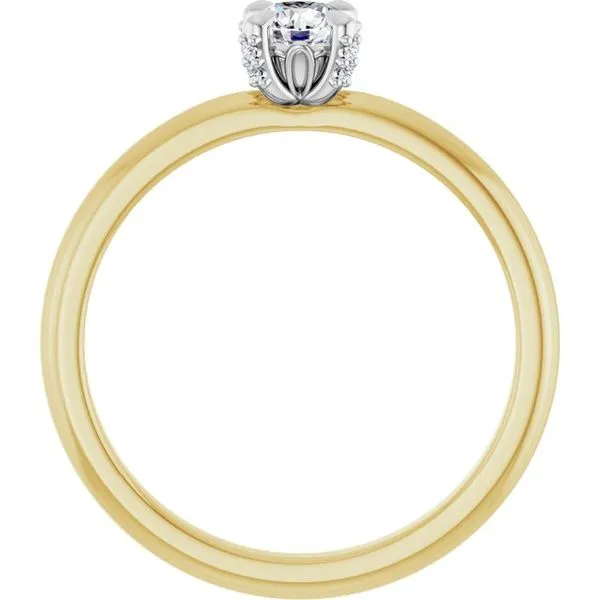 Claw-Prong Accented Engagement Ring Image 2 Clater Jewelers Louisville, KY