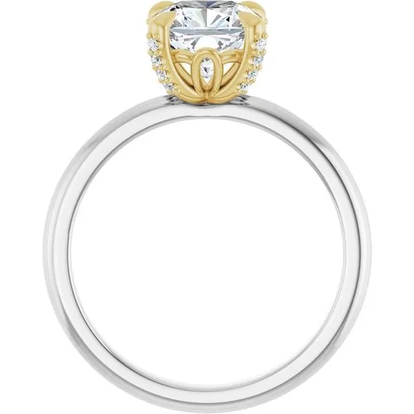 Claw-Prong Accented Engagement Ring Image 2 Vulcan's Forge LLC KANSAS CITY, MO