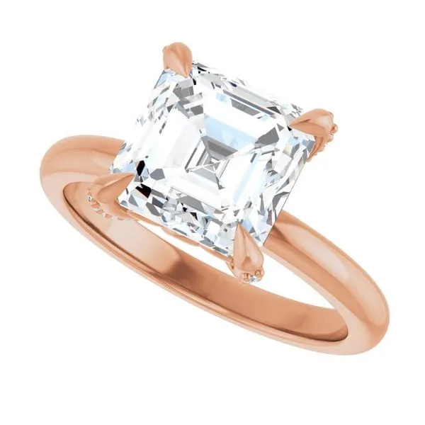 Claw-Prong Accented Engagement Ring Image 5 Arezzo Jewelers Elmwood Park, IL