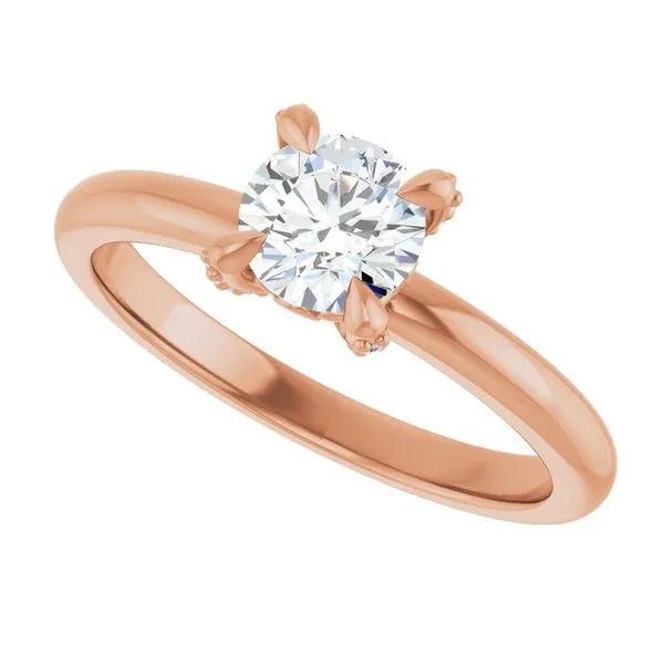 Claw-Prong Accented Engagement Ring Image 5 Jimmy Smith Jewelers Decatur, AL