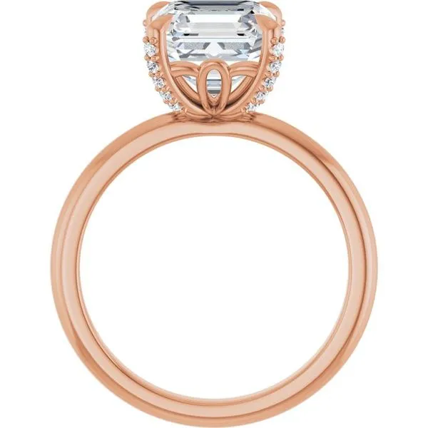 Claw-Prong Accented Engagement Ring Image 2 Arezzo Jewelers Elmwood Park, IL