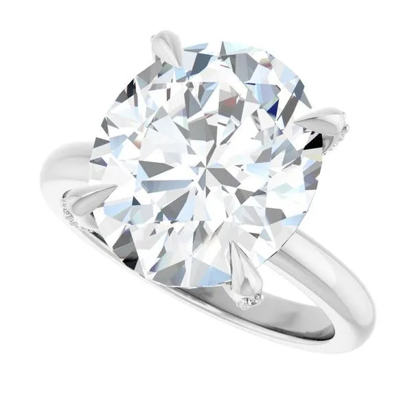 Claw-Prong Accented Engagement Ring Image 5 J. Thomas Jewelers Rochester Hills, MI