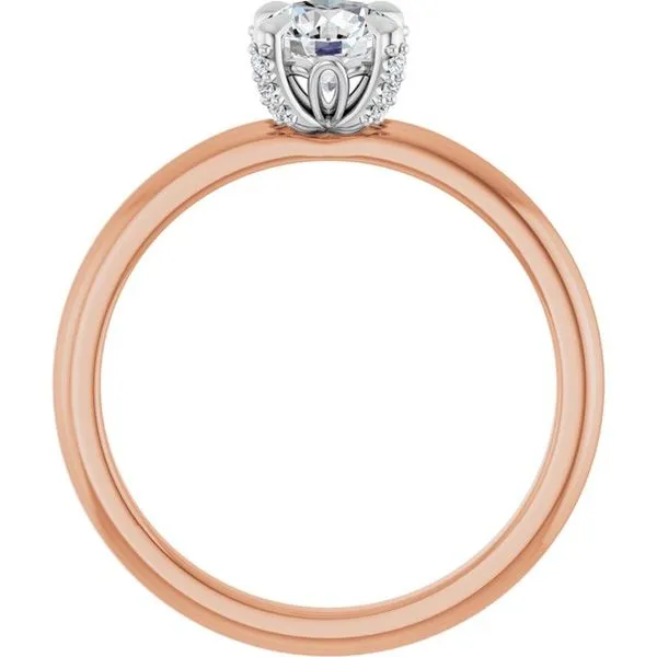 Claw-Prong Accented Engagement Ring Image 2 Austin's Fine Diamonds & Jewelry Lyndhurst, NJ