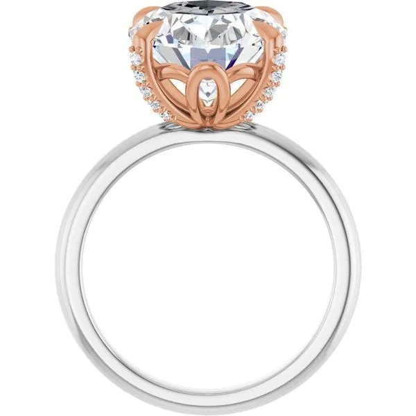 Claw-Prong Accented Engagement Ring Image 2 Raleigh Diamond Fine Jewelry Raleigh, NC