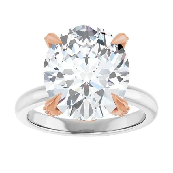 Claw-Prong Accented Engagement Ring Image 3 Futer Bros Jewelers York, PA