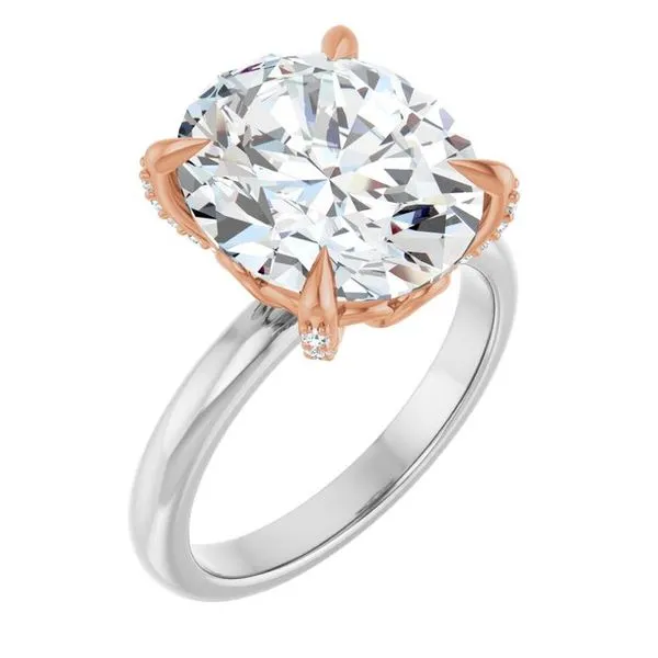 Claw-Prong Accented Engagement Ring Don's Jewelry & Design Washington, IA