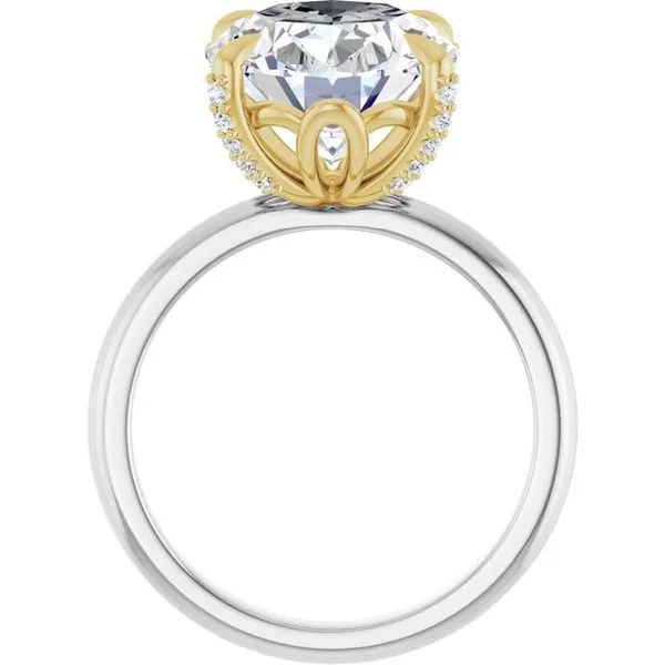 Claw-Prong Accented Engagement Ring Image 2 J. Thomas Jewelers Rochester Hills, MI