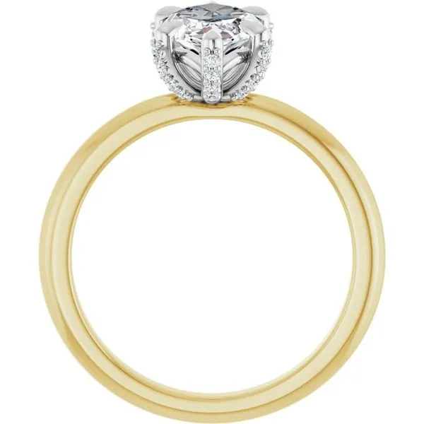 Claw-Prong Accented Engagement Ring Image 2 Morin Jewelers Southbridge, MA