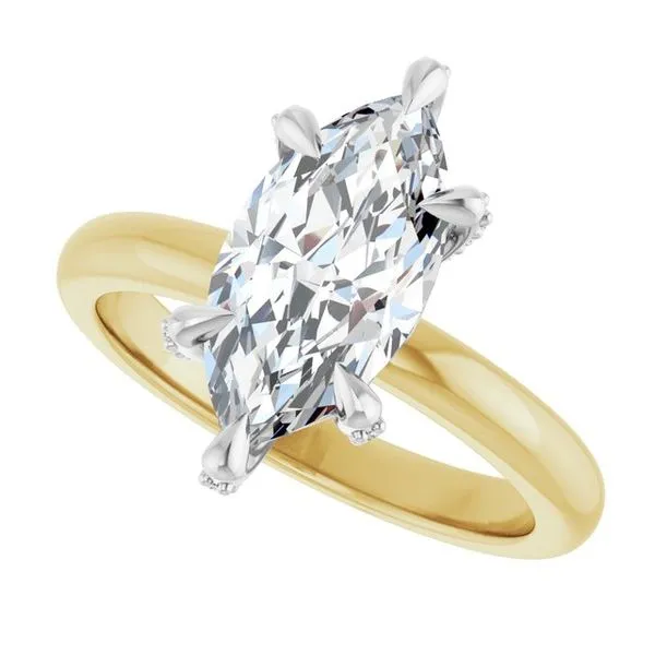 Claw-Prong Accented Engagement Ring Image 5 Arezzo Jewelers Elmwood Park, IL