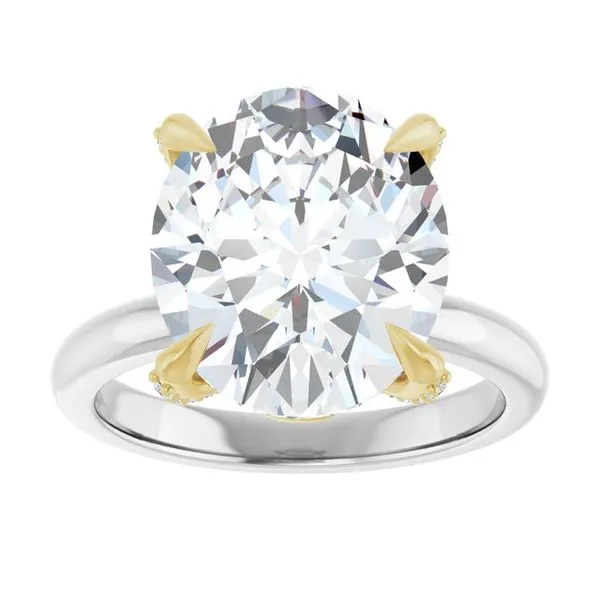 Claw-Prong Accented Engagement Ring Image 3 J. Thomas Jewelers Rochester Hills, MI