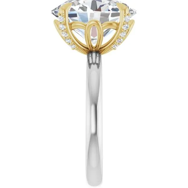 Claw-Prong Accented Engagement Ring Image 4 Don's Jewelry & Design Washington, IA