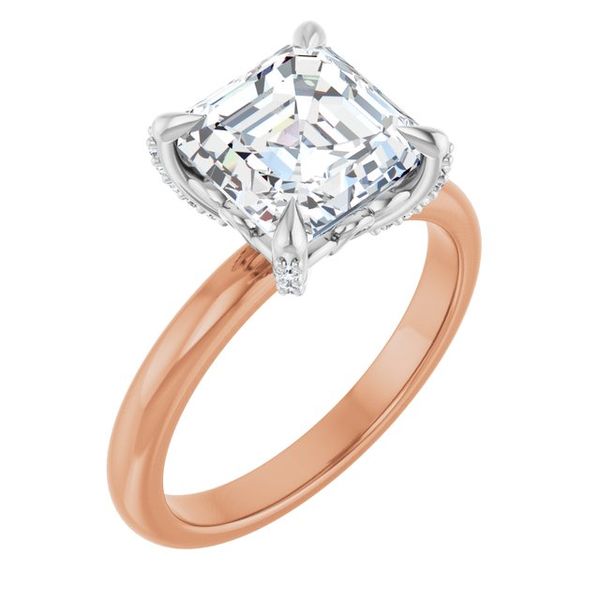 Claw-Prong Accented Engagement Ring