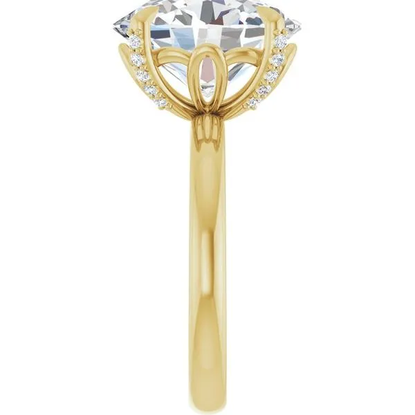 Claw-Prong Accented Engagement Ring Image 4 J. Thomas Jewelers Rochester Hills, MI