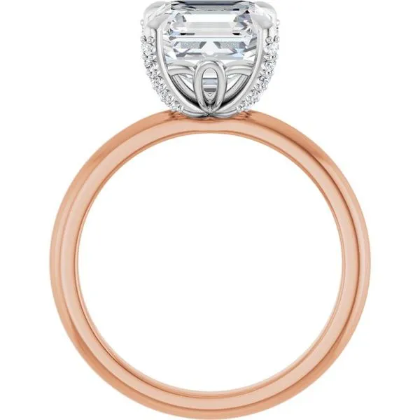 Claw-Prong Accented Engagement Ring Image 2 Stuart Benjamin & Co. Jewelry Designs San Diego, CA