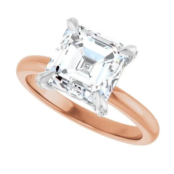 Claw-Prong Accented Engagement Ring Image 5 Vulcan's Forge LLC KANSAS CITY, MO