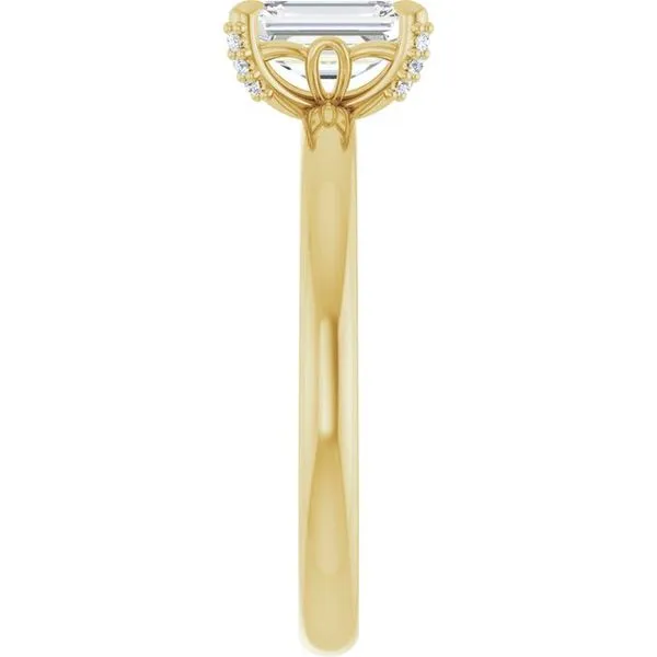 Claw-Prong Accented Engagement Ring Image 4 Futer Bros Jewelers York, PA