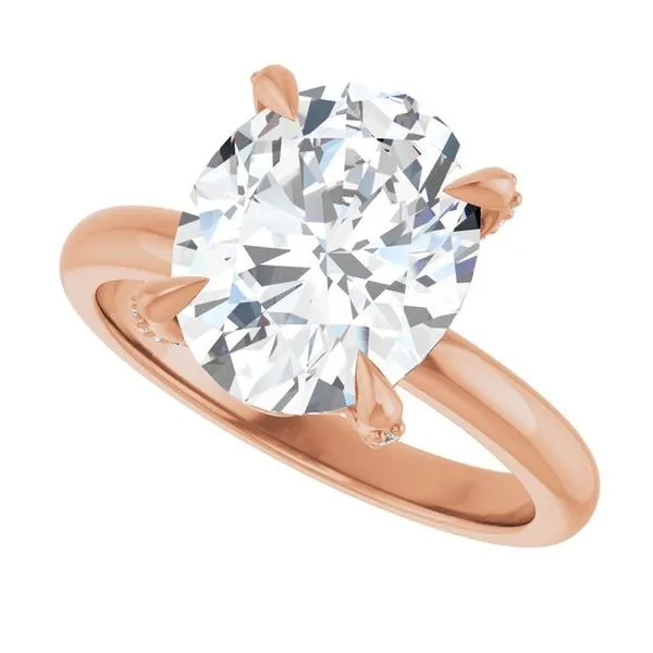 Claw-Prong Accented Engagement Ring Image 5 Jimmy Smith Jewelers Decatur, AL