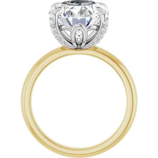 Claw-Prong Accented Engagement Ring Image 2 Virtus Collective Newport Beach , CA