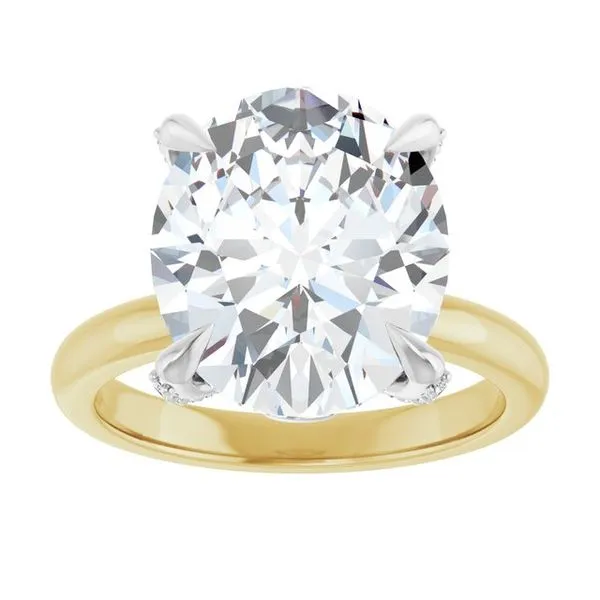 Claw-Prong Accented Engagement Ring Image 3 Vulcan's Forge LLC KANSAS CITY, MO