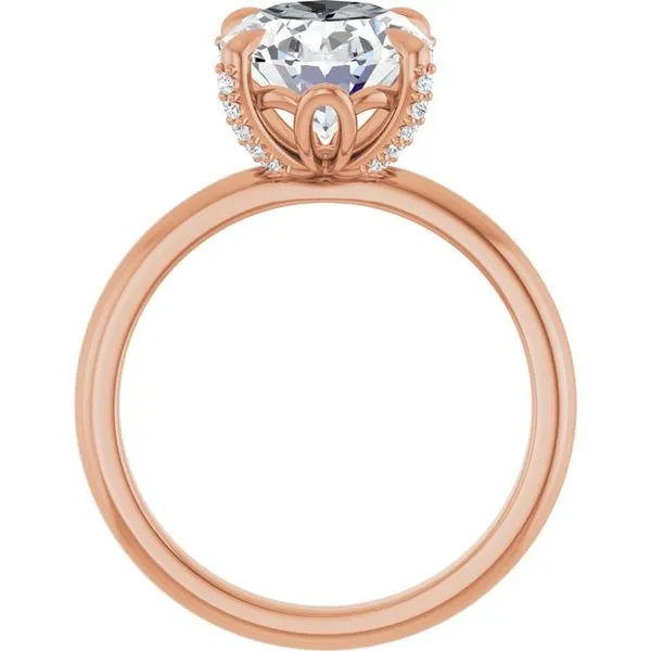 Claw-Prong Accented Engagement Ring Image 2 Futer Bros Jewelers York, PA