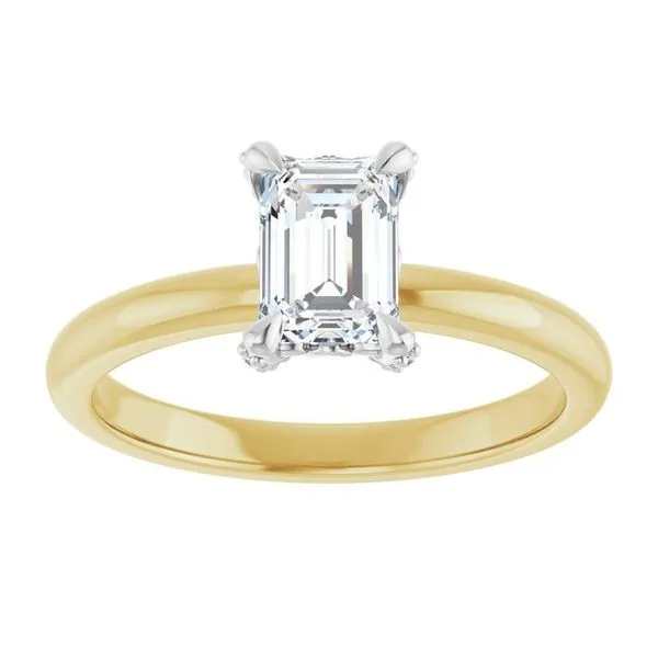 Claw-Prong Accented Engagement Ring Image 3 Northwood Jewelers Northwood, OH