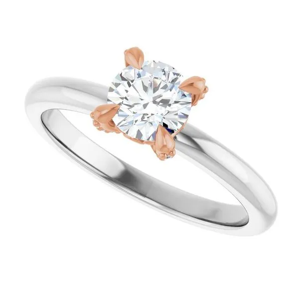 Claw-Prong Accented Engagement Ring Image 5 Clater Jewelers Louisville, KY