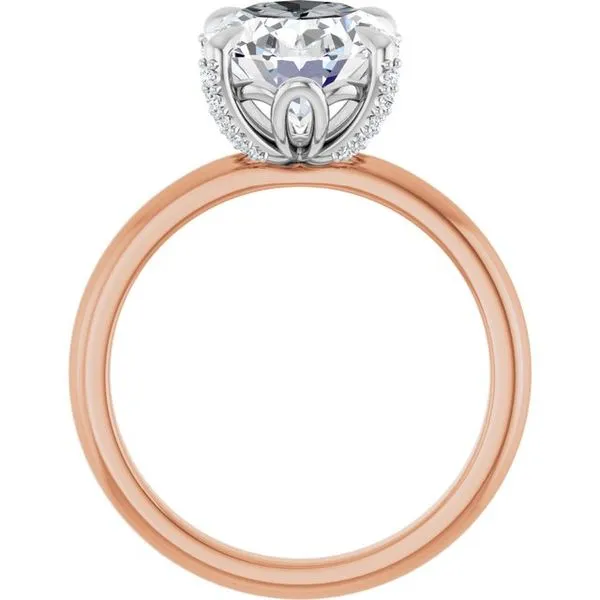 Claw-Prong Accented Engagement Ring Image 2 House of Silva Wooster, OH