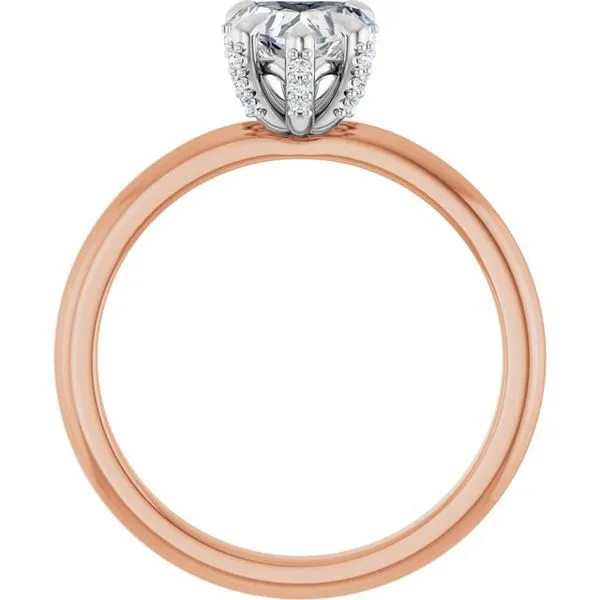 Claw-Prong Accented Engagement Ring Image 2 Jimmy Smith Jewelers Decatur, AL