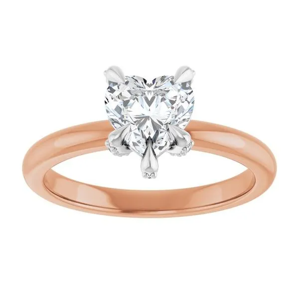 Claw-Prong Accented Engagement Ring Image 3 Raleigh Diamond Fine Jewelry Raleigh, NC
