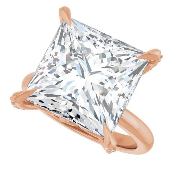 Claw-Prong Accented Engagement Ring Image 5 Shipley's Fine Jewelry Hampstead, MD