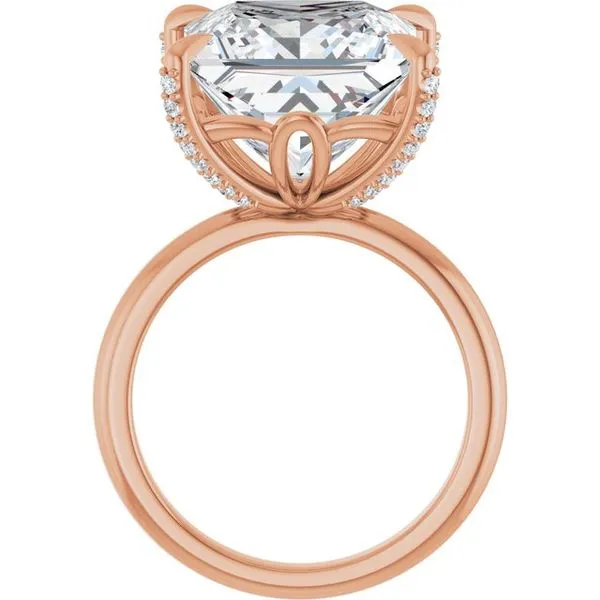 Claw-Prong Accented Engagement Ring Image 2 Shipley's Fine Jewelry Hampstead, MD