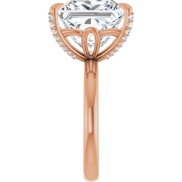 Claw-Prong Accented Engagement Ring Image 4 J. Thomas Jewelers Rochester Hills, MI