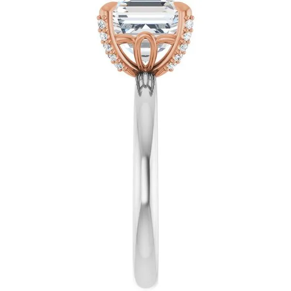 Claw-Prong Accented Engagement Ring Image 4 Mark Jewellers La Crosse, WI