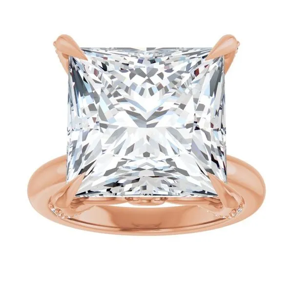 Claw-Prong Accented Engagement Ring Image 3 Mark Jewellers La Crosse, WI