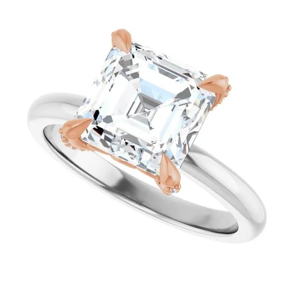 Claw-Prong Accented Engagement Ring Image 5 Don's Jewelry & Design Washington, IA