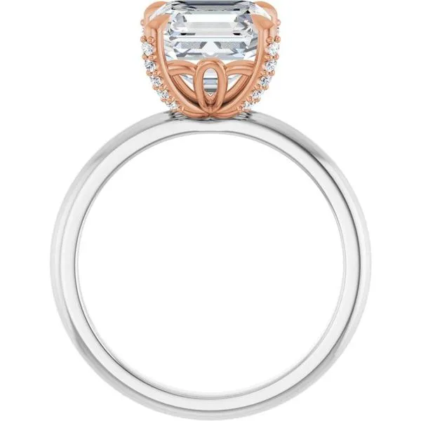 Claw-Prong Accented Engagement Ring Image 2 Ocean View Jewelers Millville, DE