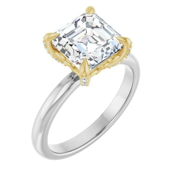 Claw-Prong Accented Engagement Ring Don's Jewelry & Design Washington, IA