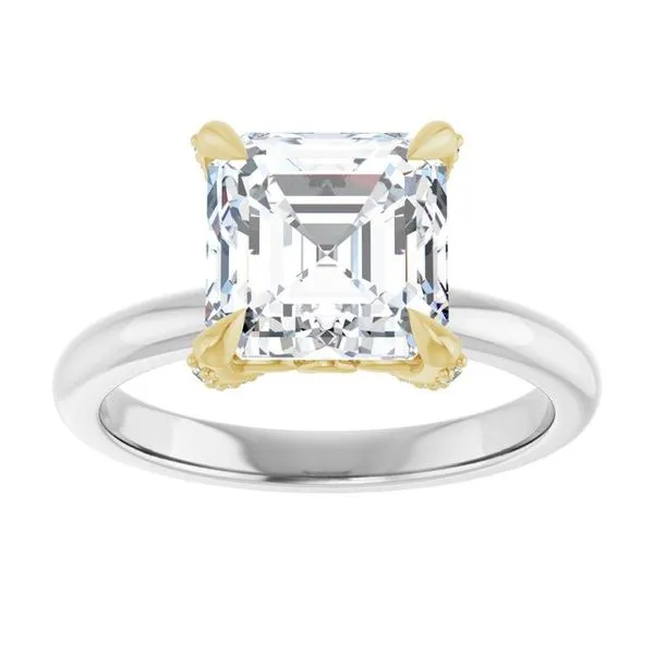 Claw-Prong Accented Engagement Ring Image 3 Mark Jewellers La Crosse, WI