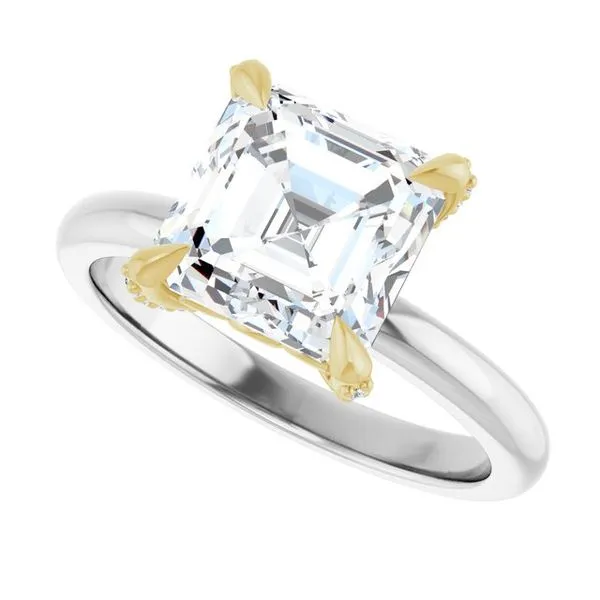Claw-Prong Accented Engagement Ring Image 5 Austin's Fine Diamonds & Jewelry Lyndhurst, NJ