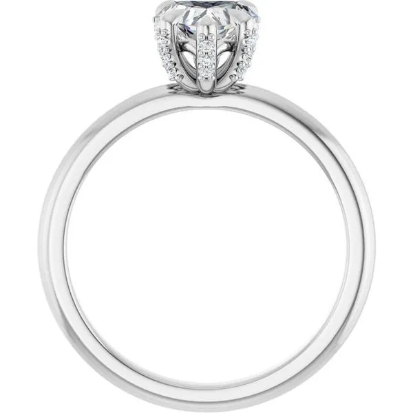 Claw-Prong Accented Engagement Ring Image 2 Shipley's Fine Jewelry Hampstead, MD