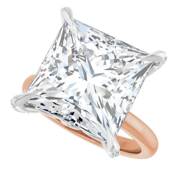 Claw-Prong Accented Engagement Ring Image 5 Banks Jewelers Burnsville, NC