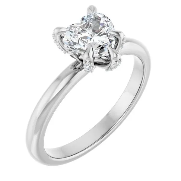 Claw-Prong Accented Engagement Ring Clater Jewelers Louisville, KY