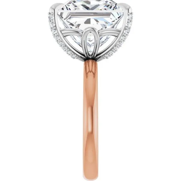 Claw-Prong Accented Engagement Ring Image 4 Mark Jewellers La Crosse, WI