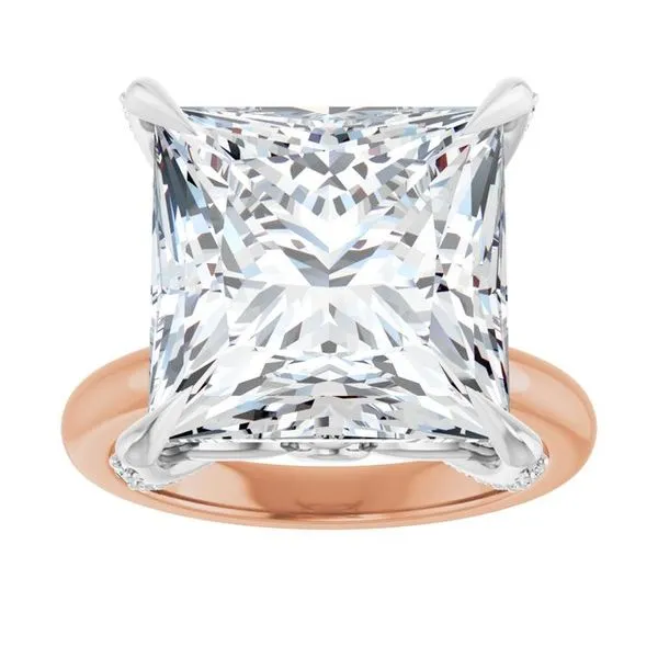 Claw-Prong Accented Engagement Ring Image 3 J. West Jewelers Round Rock, TX